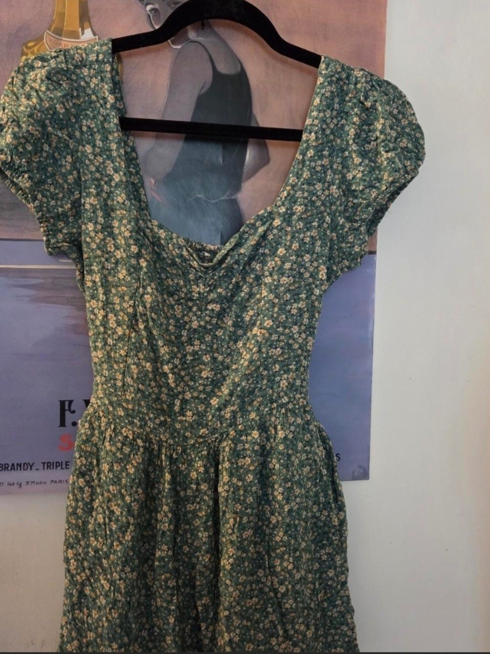 Floral Green Romper